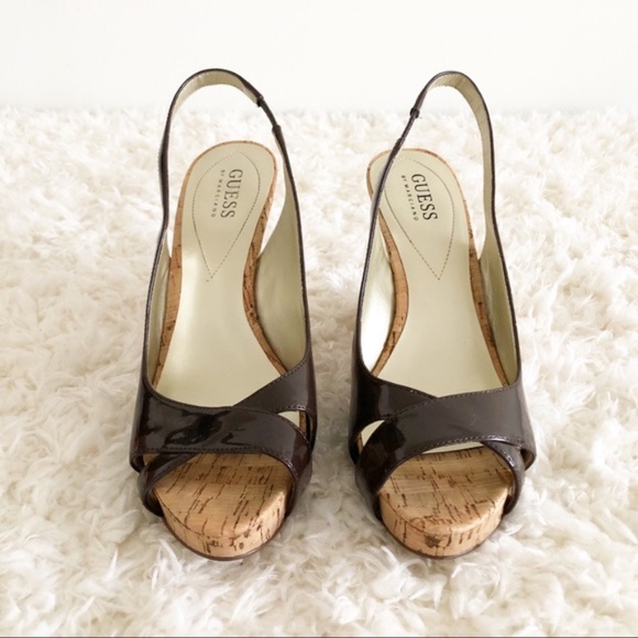 Guess by Marciano Cork Wedge Slingback - Picture 2 of 7
